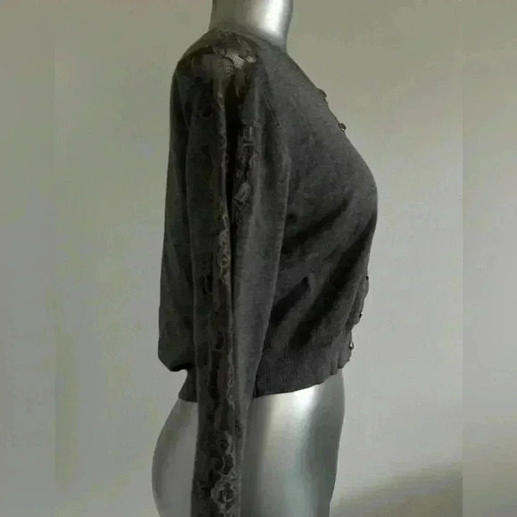 💎💟Vintage  Lightweight Cardigan With Lace - Picture 2 of 13